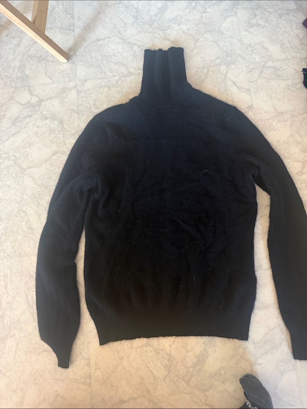 Lord & Taylor Black Turtleneck Sweater